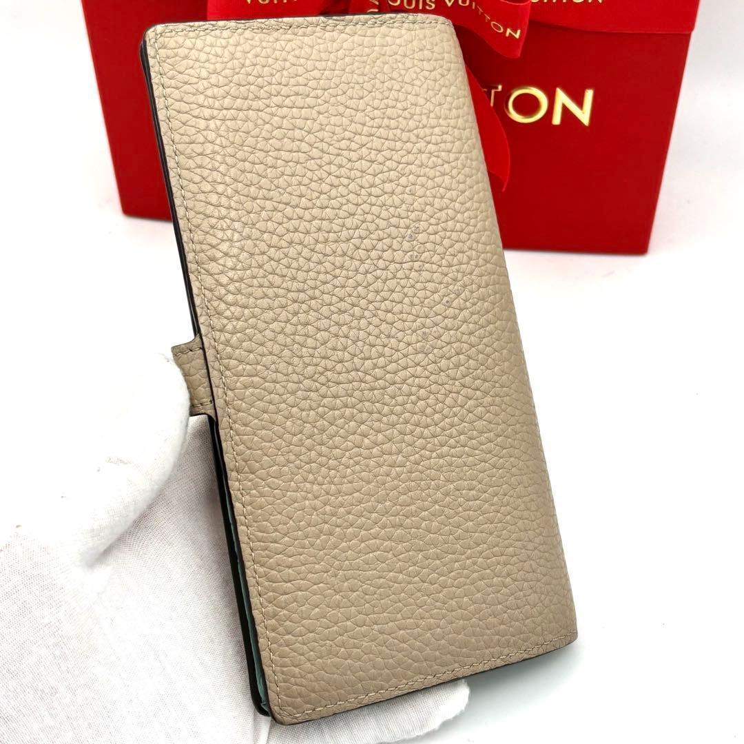 Louis Vuitton Box Taurillon Wallet Beige — view 2