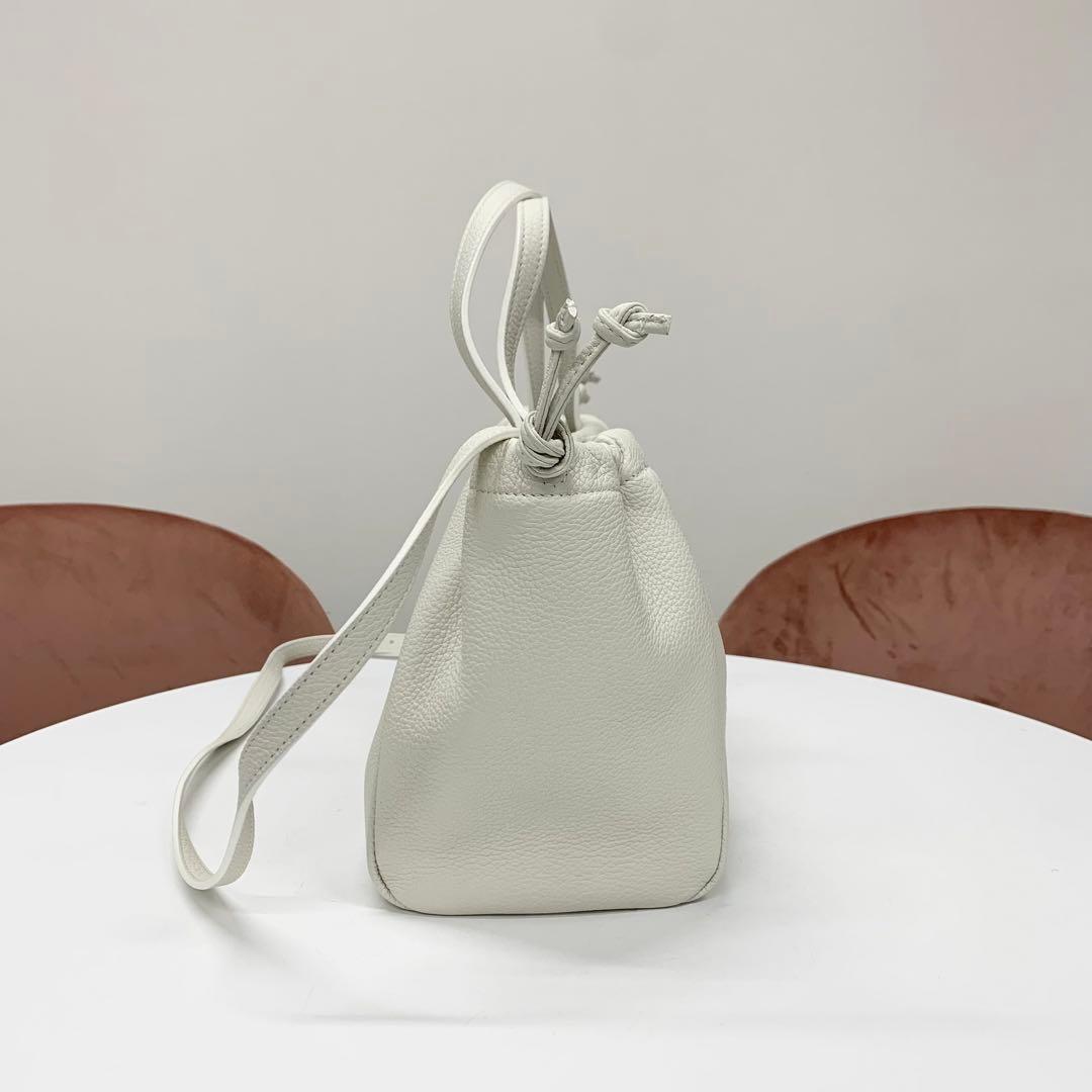 Celine Cabas Drawstring Cuile Triomphe Leather Shoulder Bag — view 2
