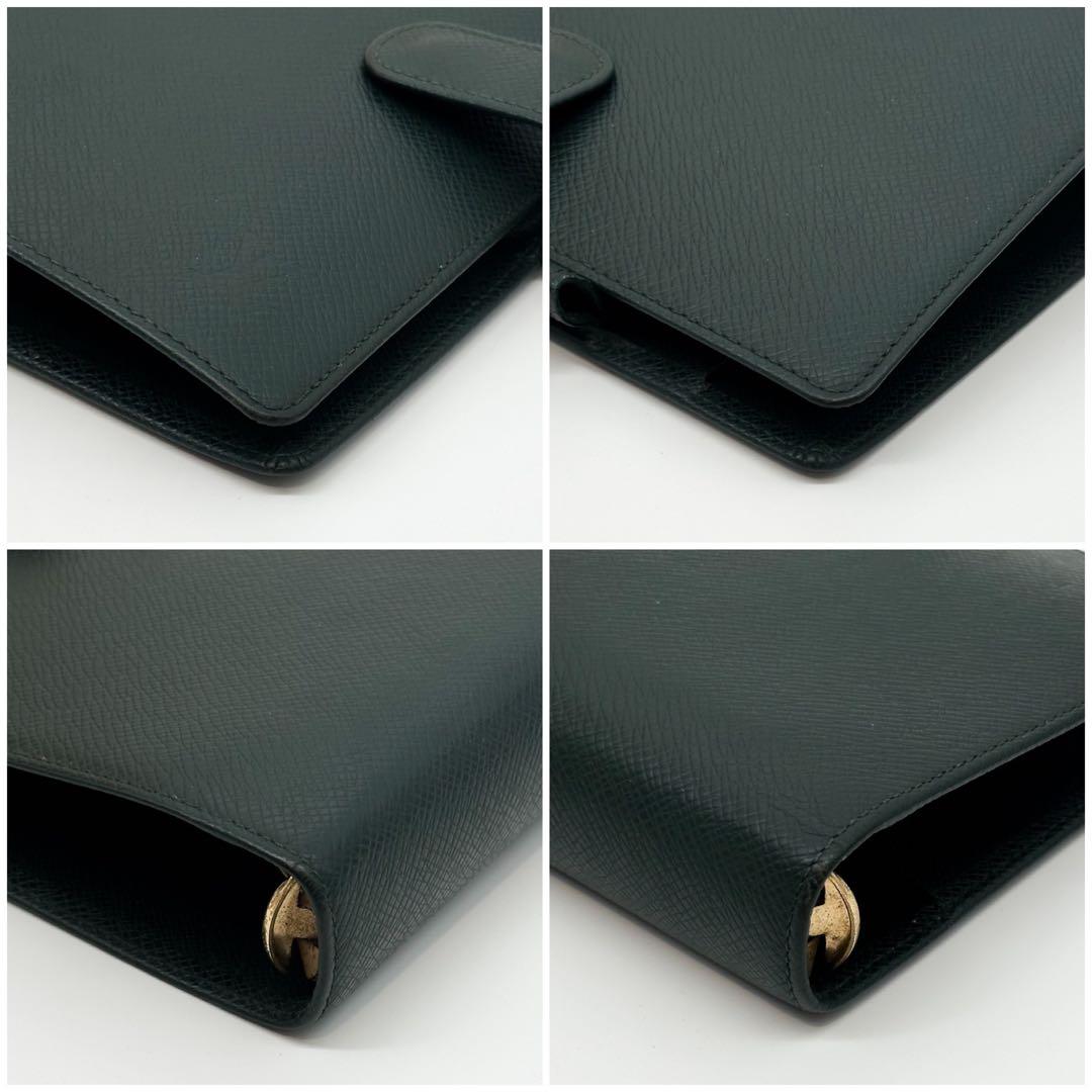 Louis Vuitton Agenda MM Taiga Green Notebook Case — view 5