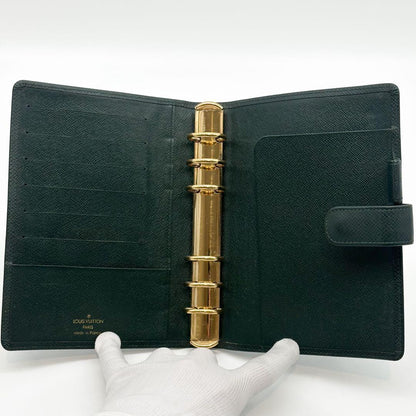 Louis Vuitton Agenda MM Taiga Green Notebook Case — view 7
