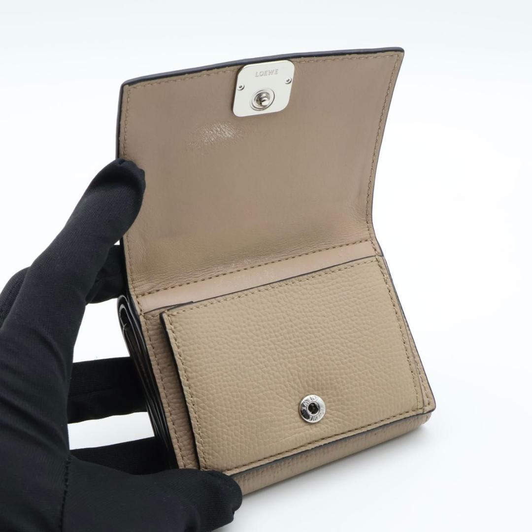Loewe Anagram Trifold Wallet Taupe — view 2