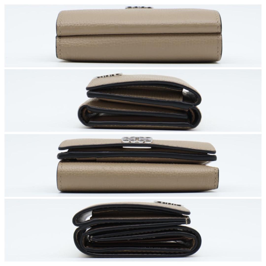 Loewe Anagram Trifold Wallet Taupe — view 9