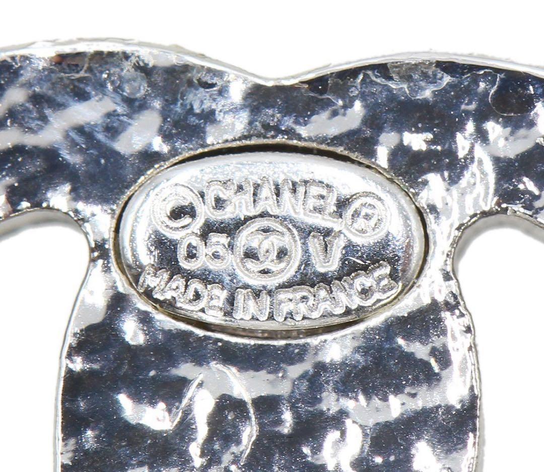 Chanel Coco Mark Faux Pearl Swing Earrings