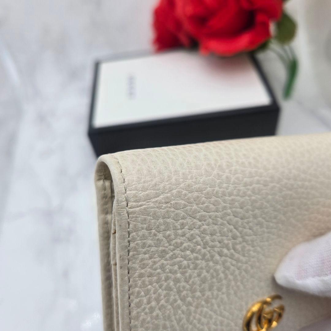 Gucci Bifold Wallet GG Marmont White — view 4