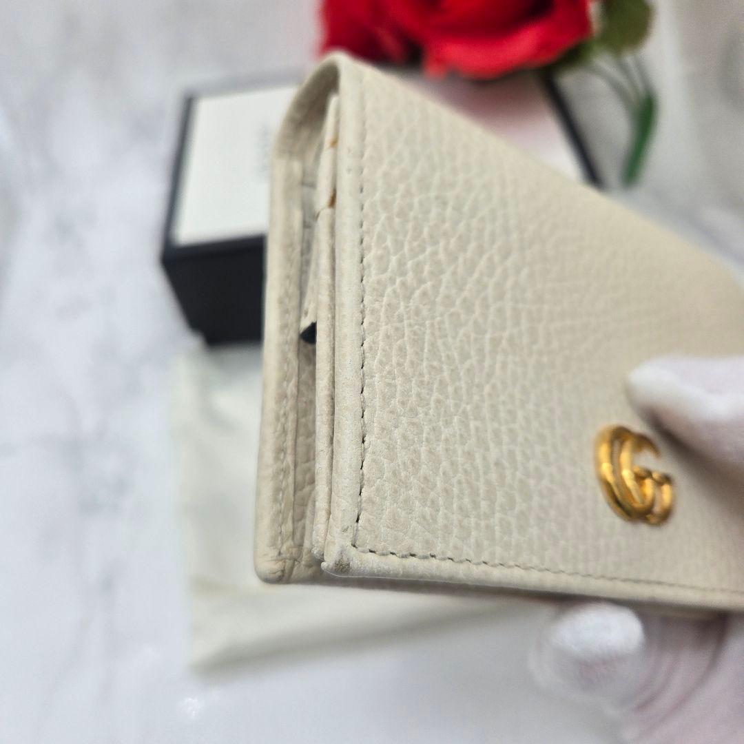 Gucci Bifold Wallet GG Marmont White — view 5