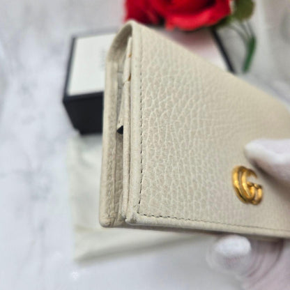 Gucci Bifold Wallet GG Marmont White — view 5