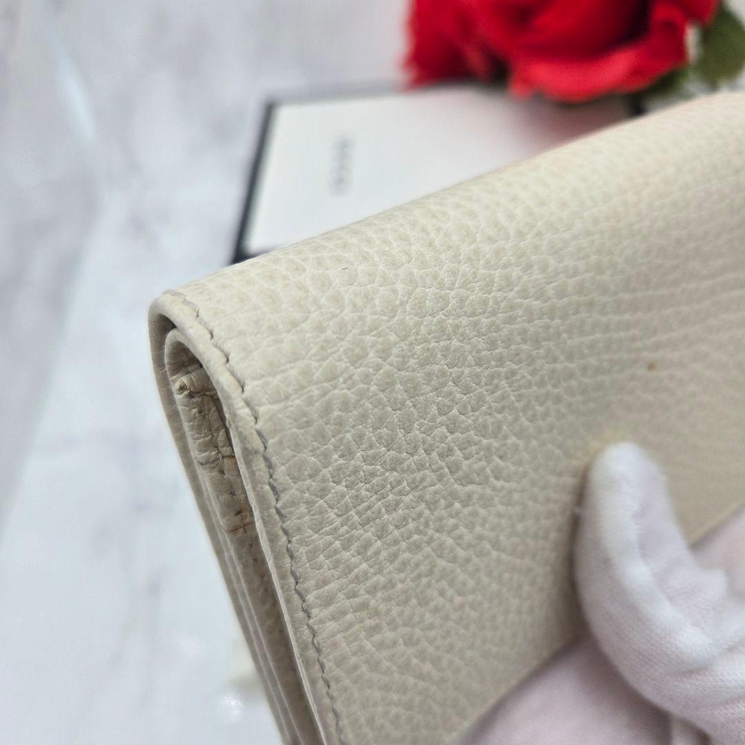 Gucci Bifold Wallet GG Marmont White — view 6