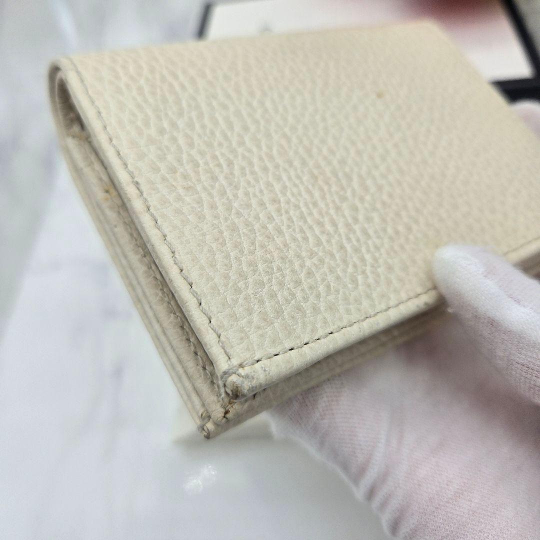 Gucci Bifold Wallet GG Marmont White — view 7