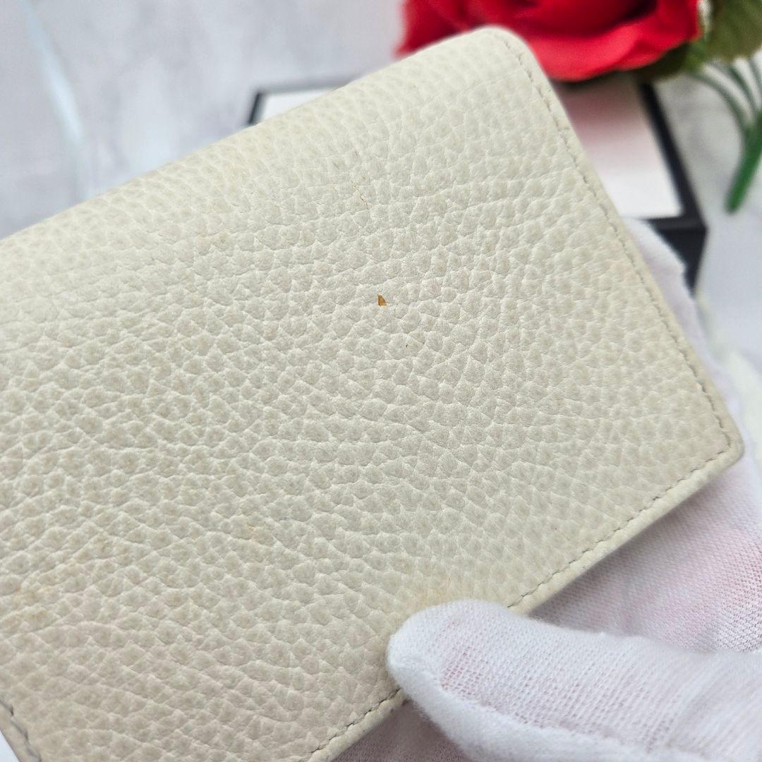 Gucci Bifold Wallet GG Marmont White — view 8