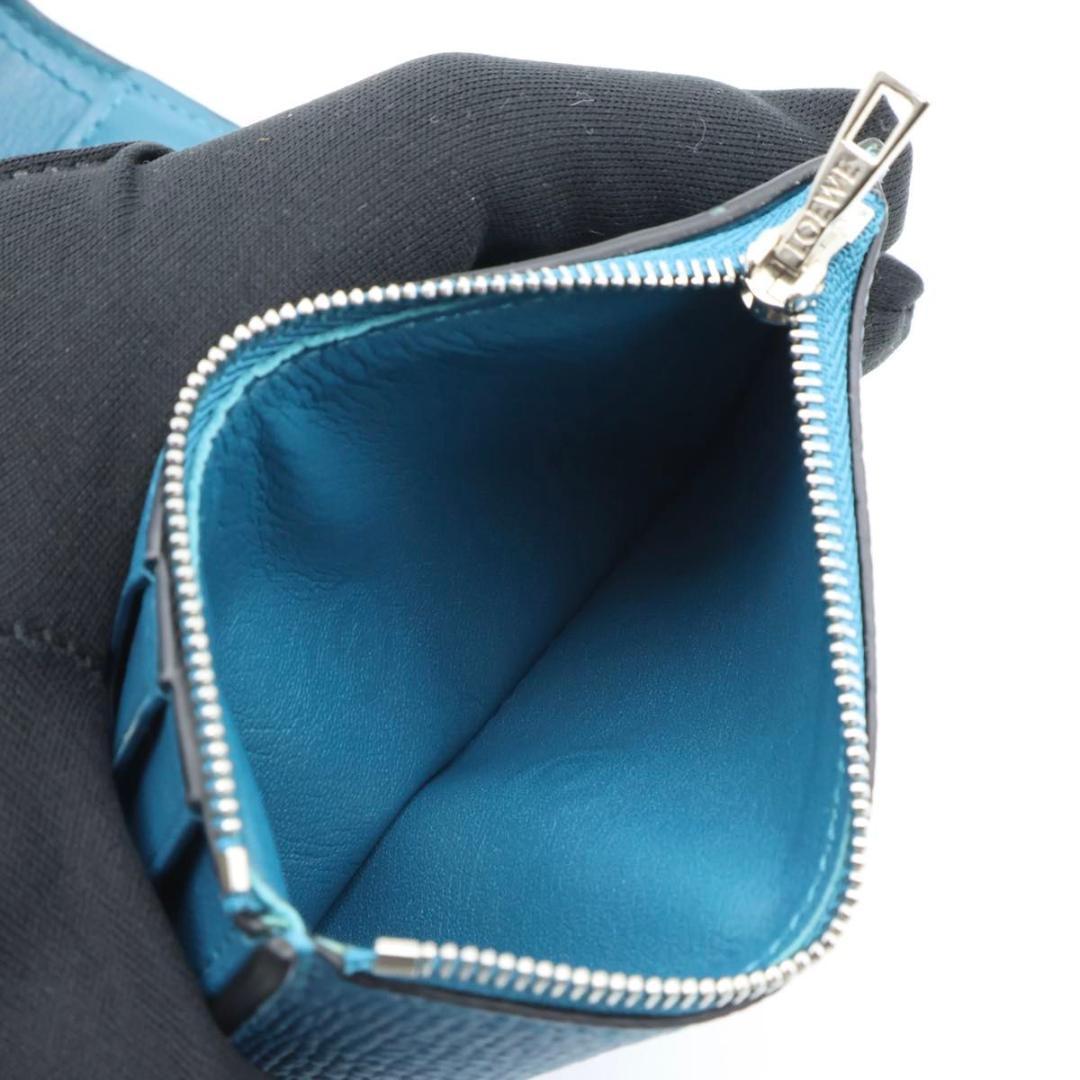 Loewe Tri Foldwallet Anagram Blue Wallet — view 5