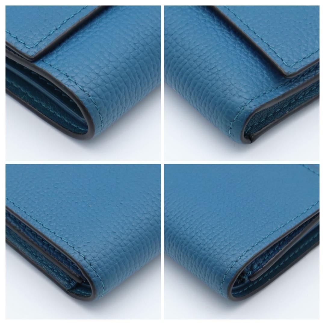 Loewe Tri Foldwallet Anagram Blue Wallet — view 8