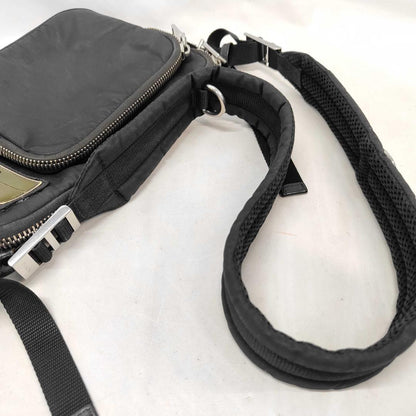 Prada Rubber Logo Shoulder Bag Nylon Messenger — view 5