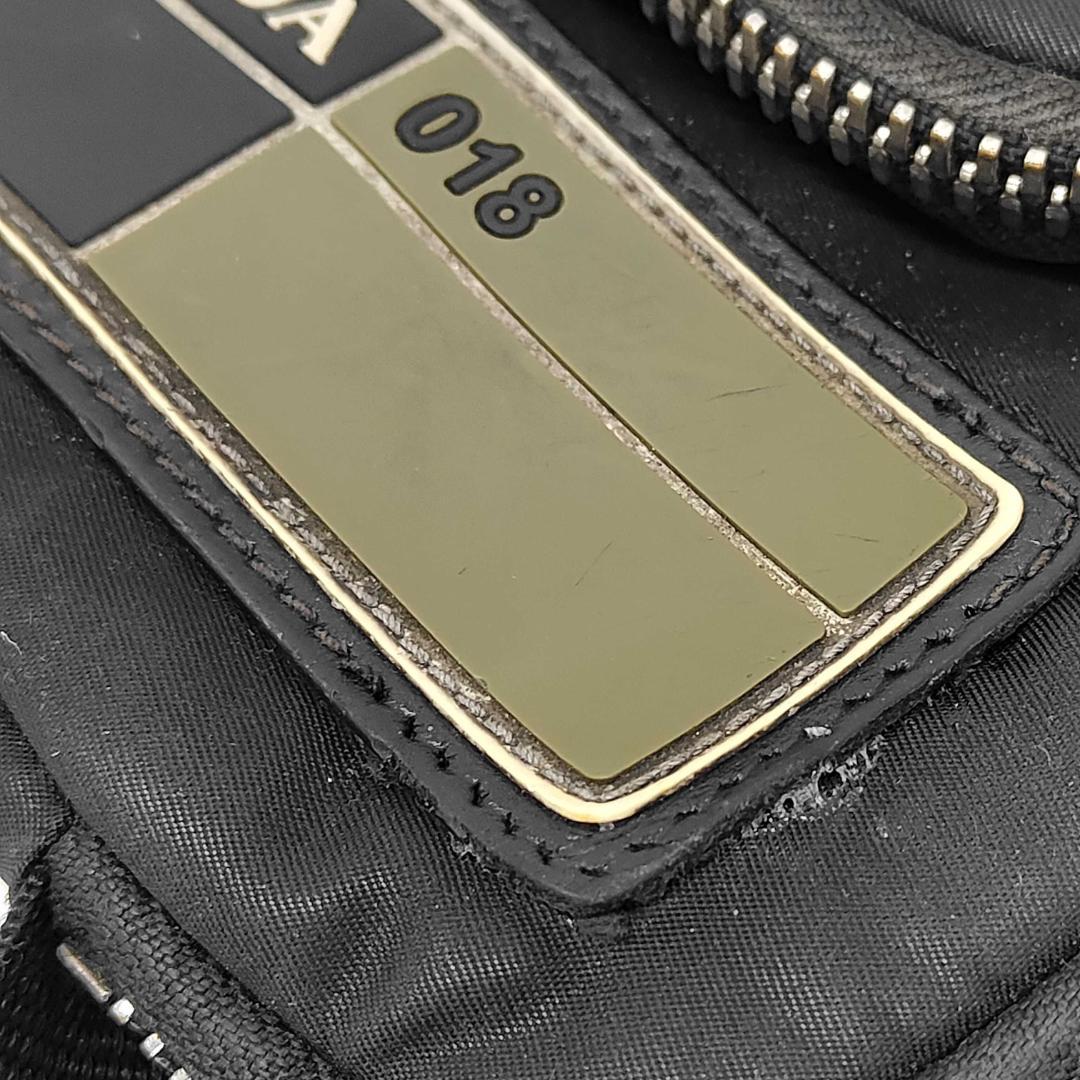 Prada Rubber Logo Shoulder Bag Nylon Messenger — view 6