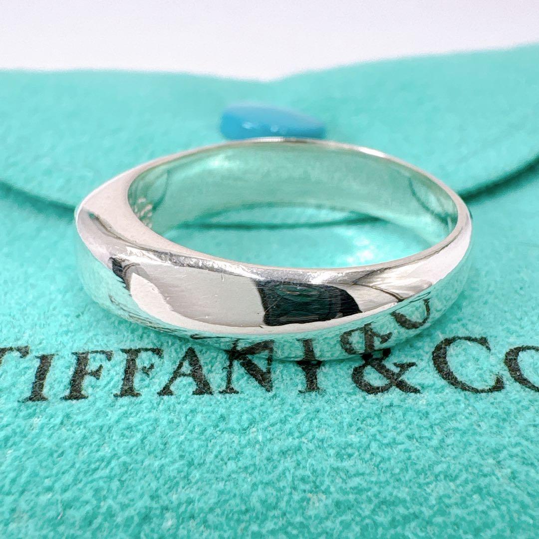 Tiffany & Co Knife Edge Ring #17 925 Silver