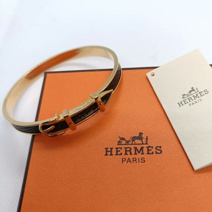 Hermes Bangle Bracelet With Box And Belt Motif