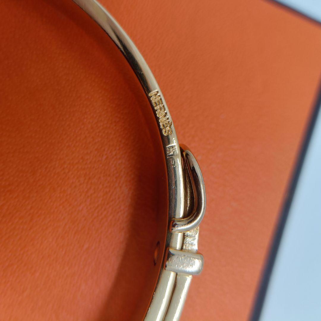 Hermes Bangle Bracelet With Box And Belt Motif