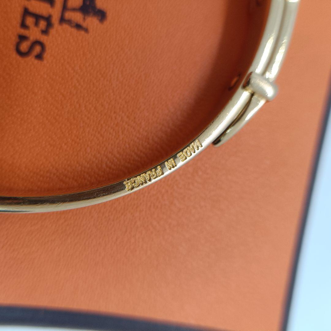 Hermes Bangle Bracelet With Box And Belt Motif
