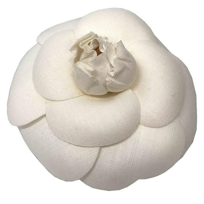 Chanel Camellia Corsage White Flower Aq12237