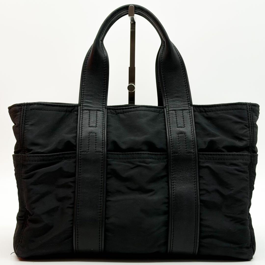 Hermes Acapulco PM Nylon Black Handbag — view 3