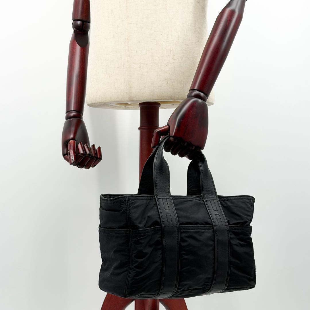 Hermes Acapulco PM Nylon Black Handbag — view 4