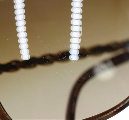 Chanel Leather Chain Frame Sunglasses Eyewear — view 6