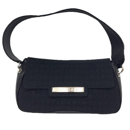 Bvlgari Logomania One Shoulder Bag Black Aq10161
