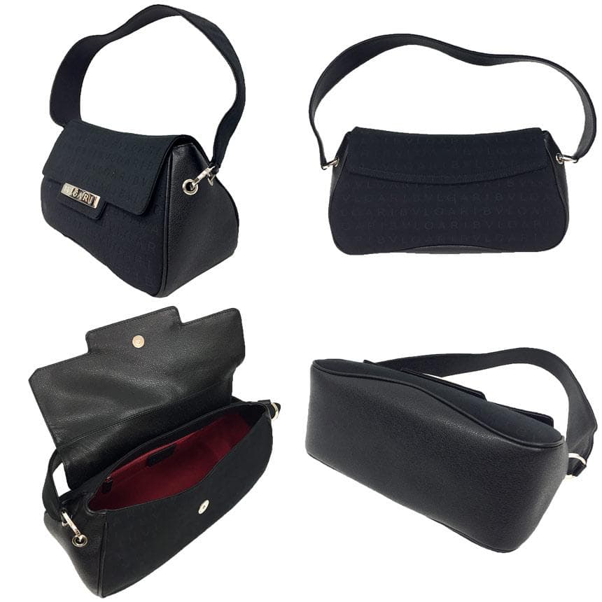 Bvlgari Logomania One Shoulder Bag Black Aq10161