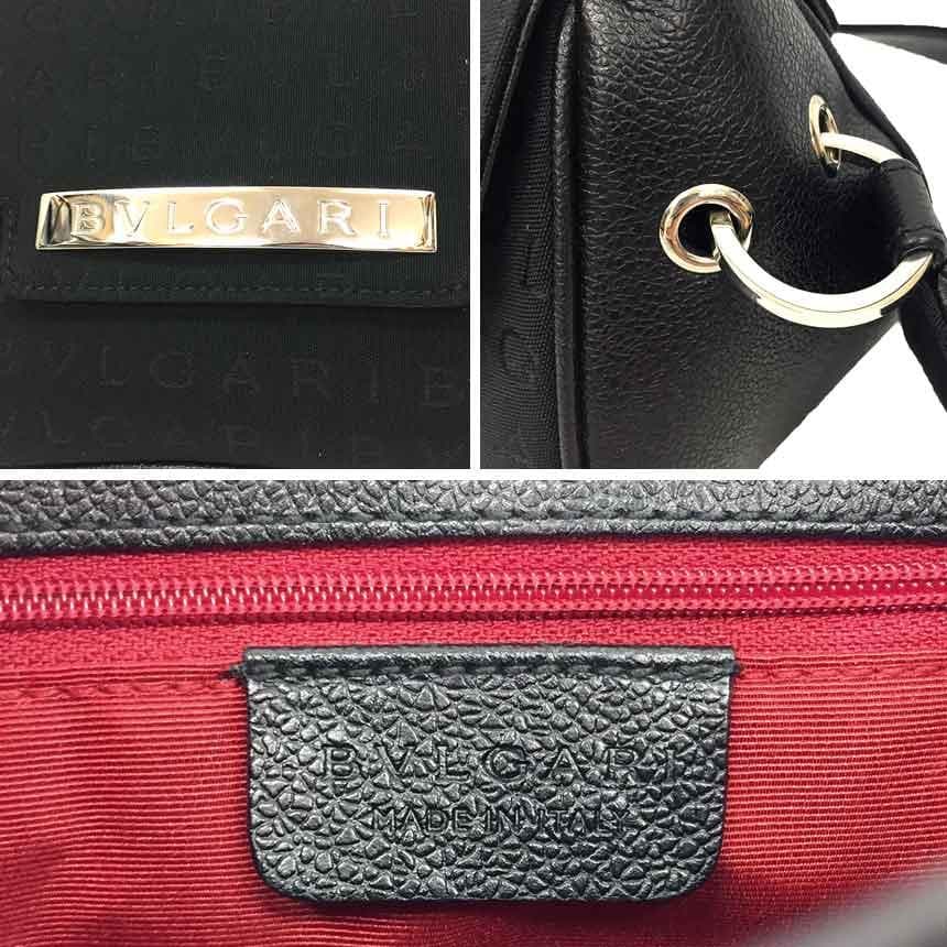 Bvlgari Logomania One Shoulder Bag Black Aq10161