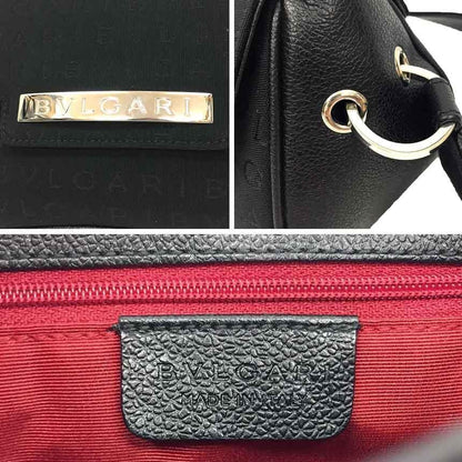 Bvlgari Logomania One Shoulder Bag Black Aq10161