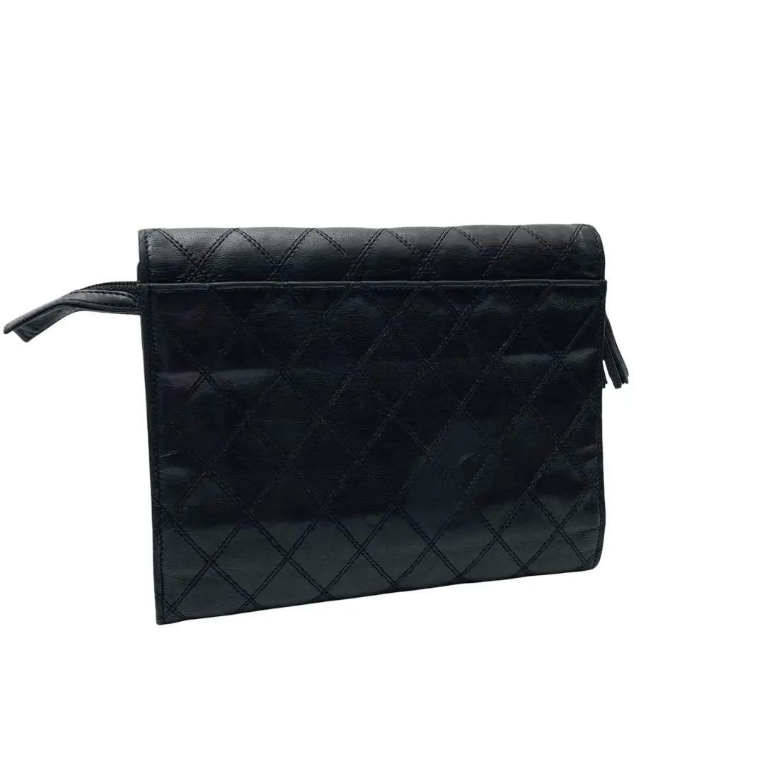 Chanel Bicolor Quilted Trifold Clutch Hand Bag — view 2