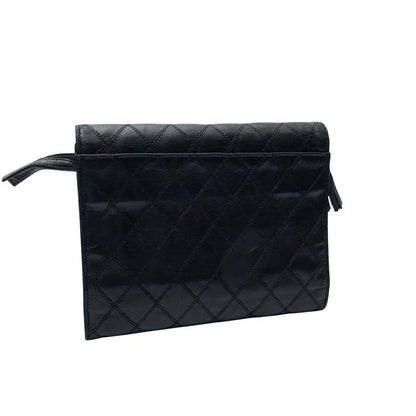 Chanel Bicolor Quilted Trifold Clutch Hand Bag — view 2
