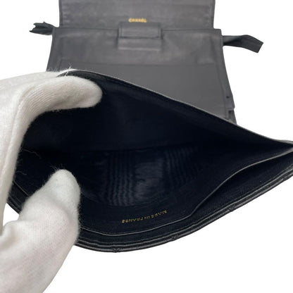 Chanel Bicolor Quilted Trifold Clutch Hand Bag — view 7