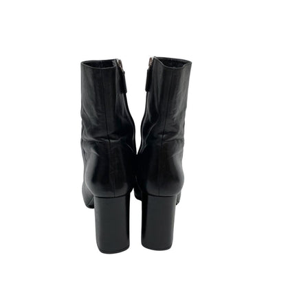 Prada Leather Short Boots Black — view 4