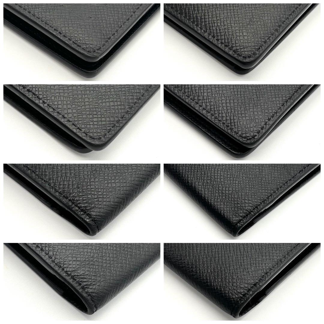 Louis Vuitton Billfold Wallet Taiga Portefeuille Long Black — view 9