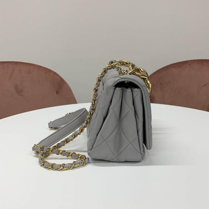 Chanel Chanel Mini Quilted Lambskin Turnlock Shoulder Bag