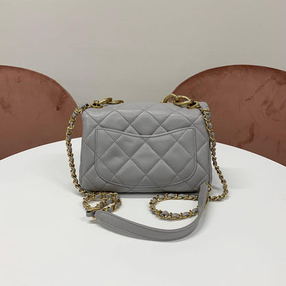 Chanel Chanel Mini Quilted Lambskin Turnlock Shoulder Bag