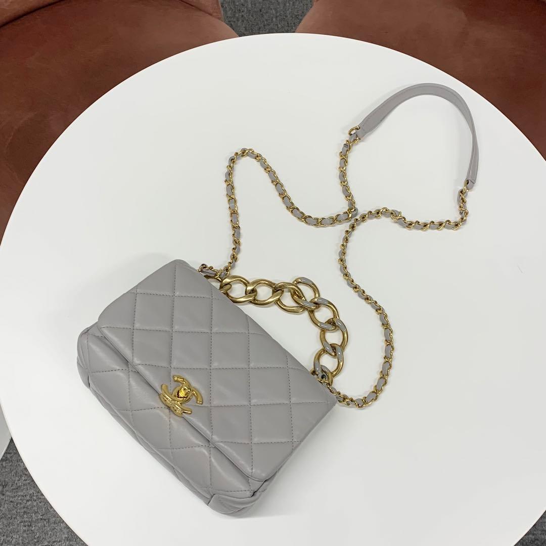 Chanel Chanel Mini Quilted Lambskin Turnlock Shoulder Bag