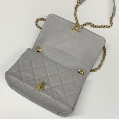 Chanel Chanel Mini Quilted Lambskin Turnlock Shoulder Bag