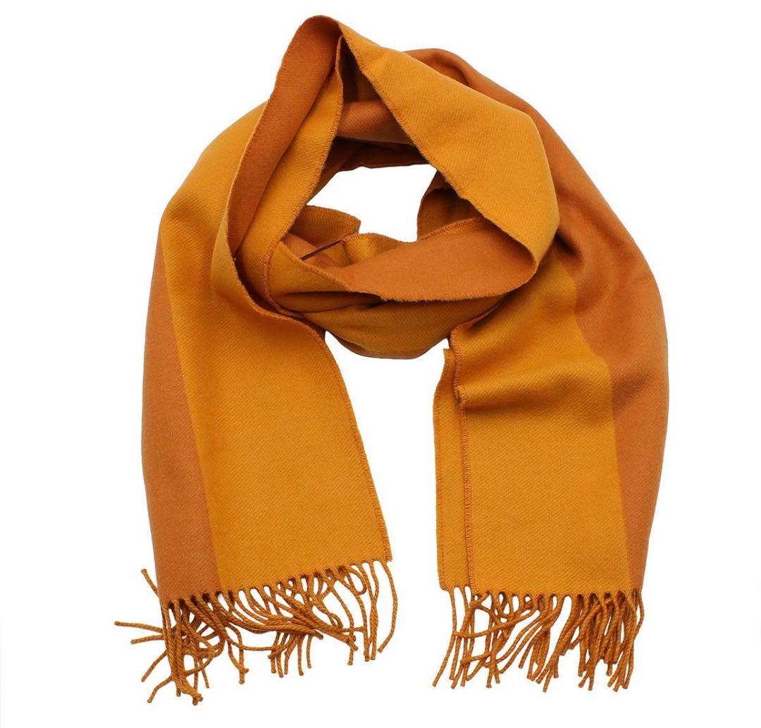 Hermes Bicolor Cashmere Scarf Shawl — view 2