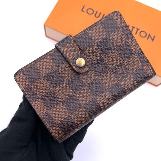 Louis Vuitton New Damier Portefeuille Viennois Bifold Wallet Brown