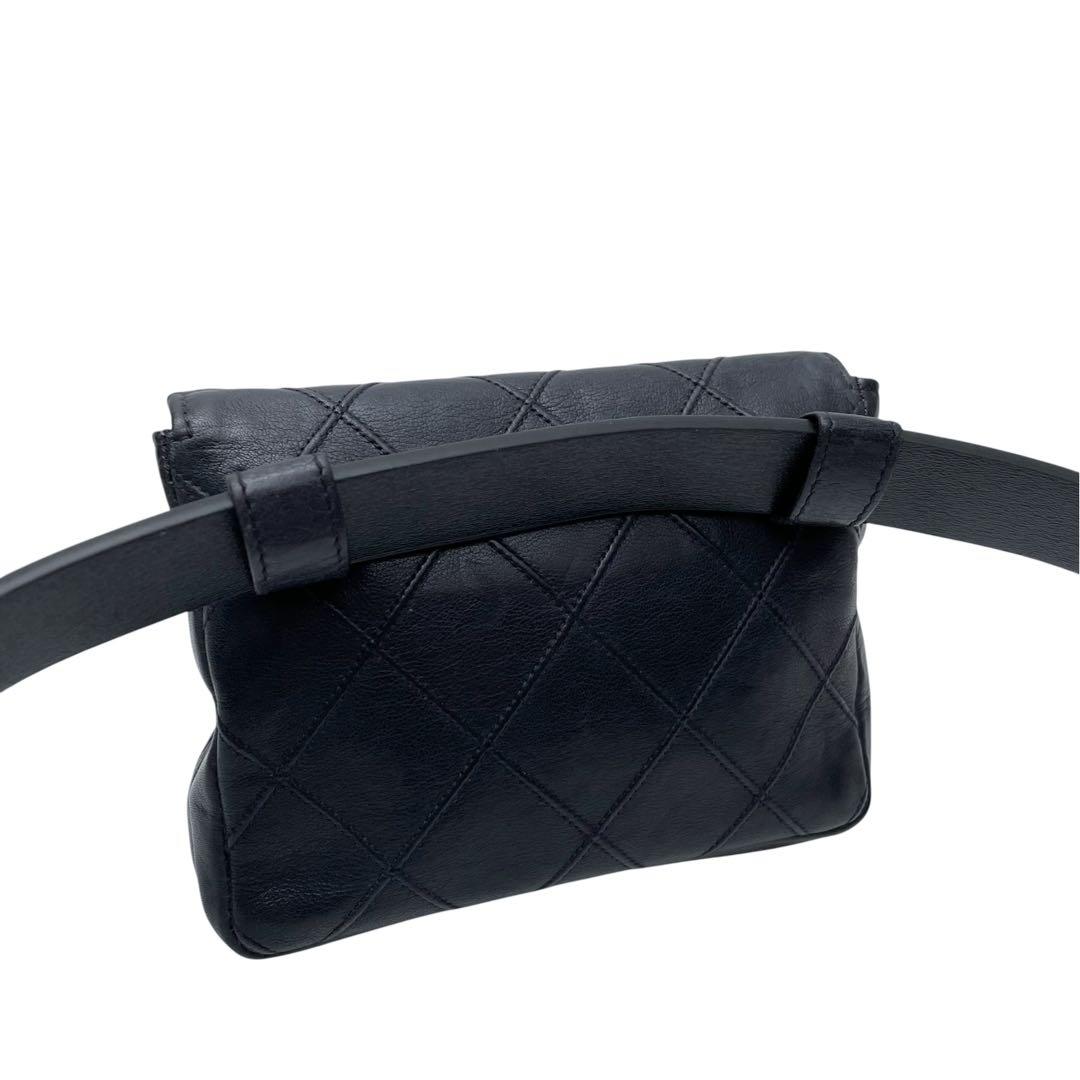 Chanel Bicolor Quilted Lambskin Waist Belt Bag — view 2