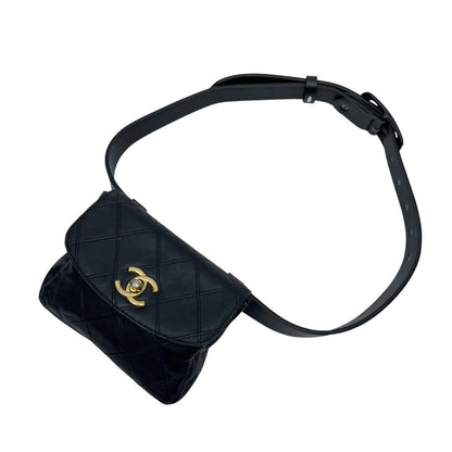 Chanel Bicolor Quilted Lambskin Waist Belt Bag — view 3