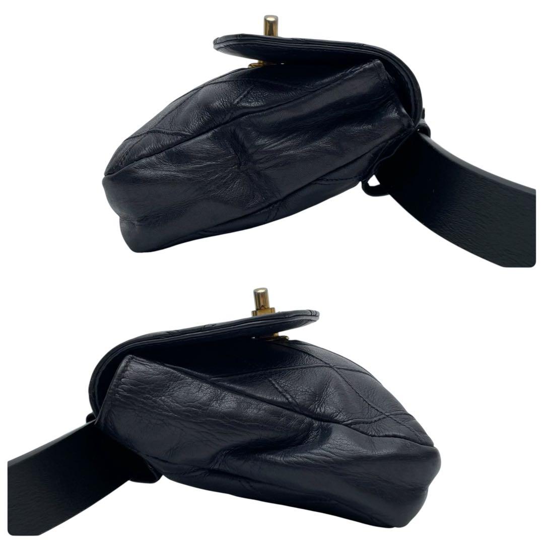 Chanel Bicolor Quilted Lambskin Waist Belt Bag — view 4