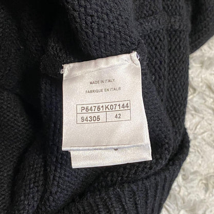 Chanel Camellia Coco Mark Turtleneck Knit Sweater P54751
