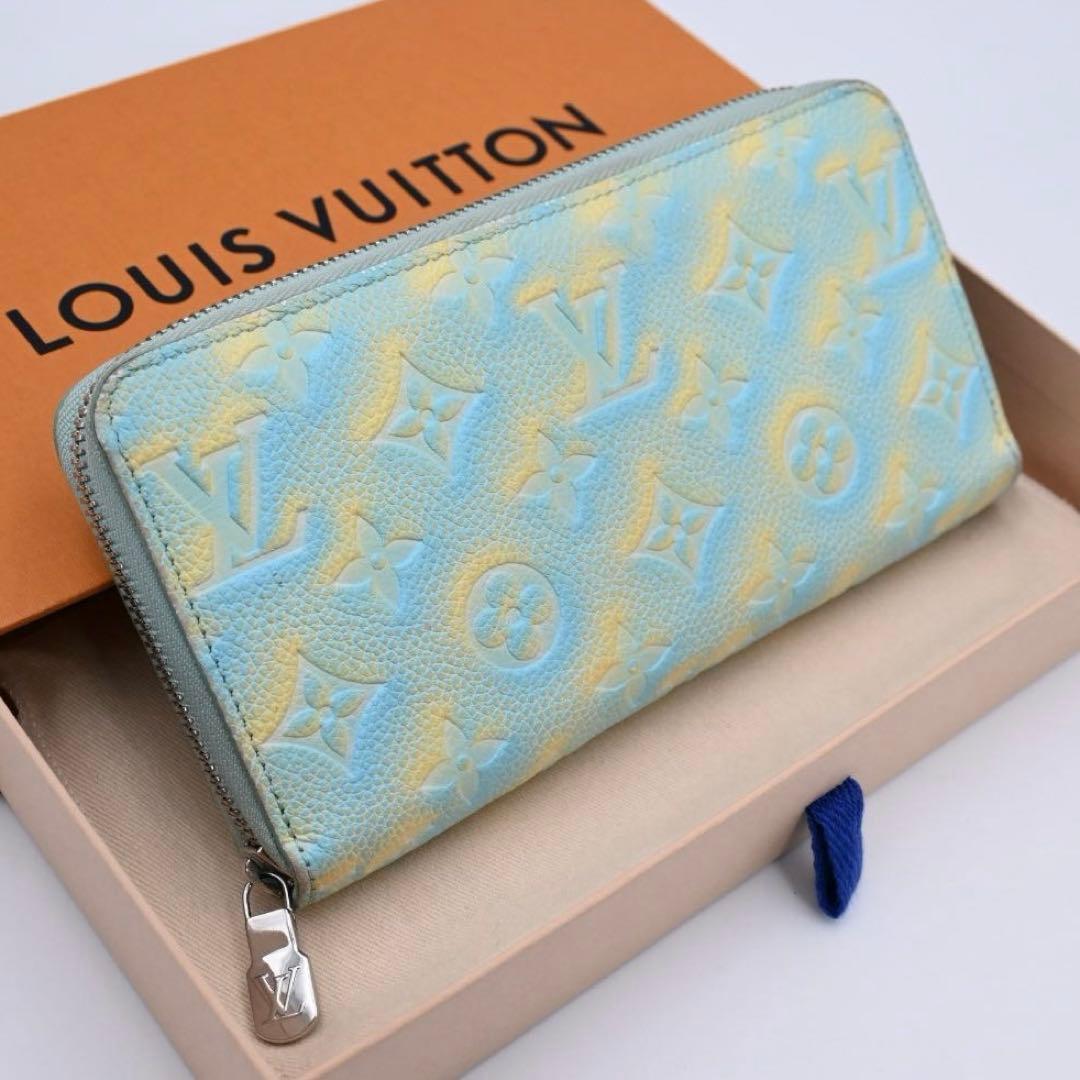 Louis Vuitton Monogram Star Zippy Wallet Blue