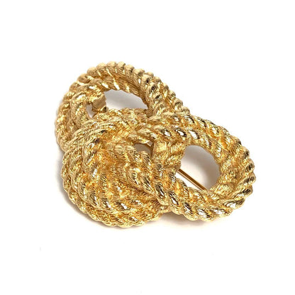 Christian DIOR Brooch Gold Knot Twist