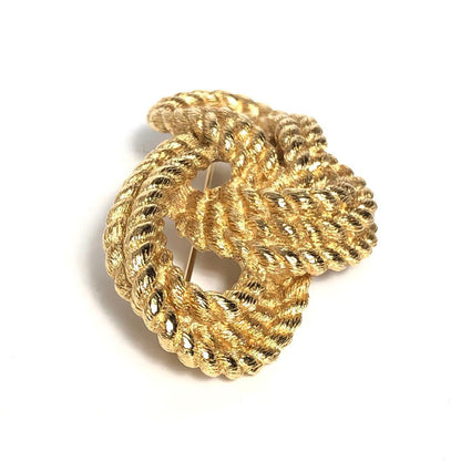 Christian DIOR Brooch Gold Knot Twist