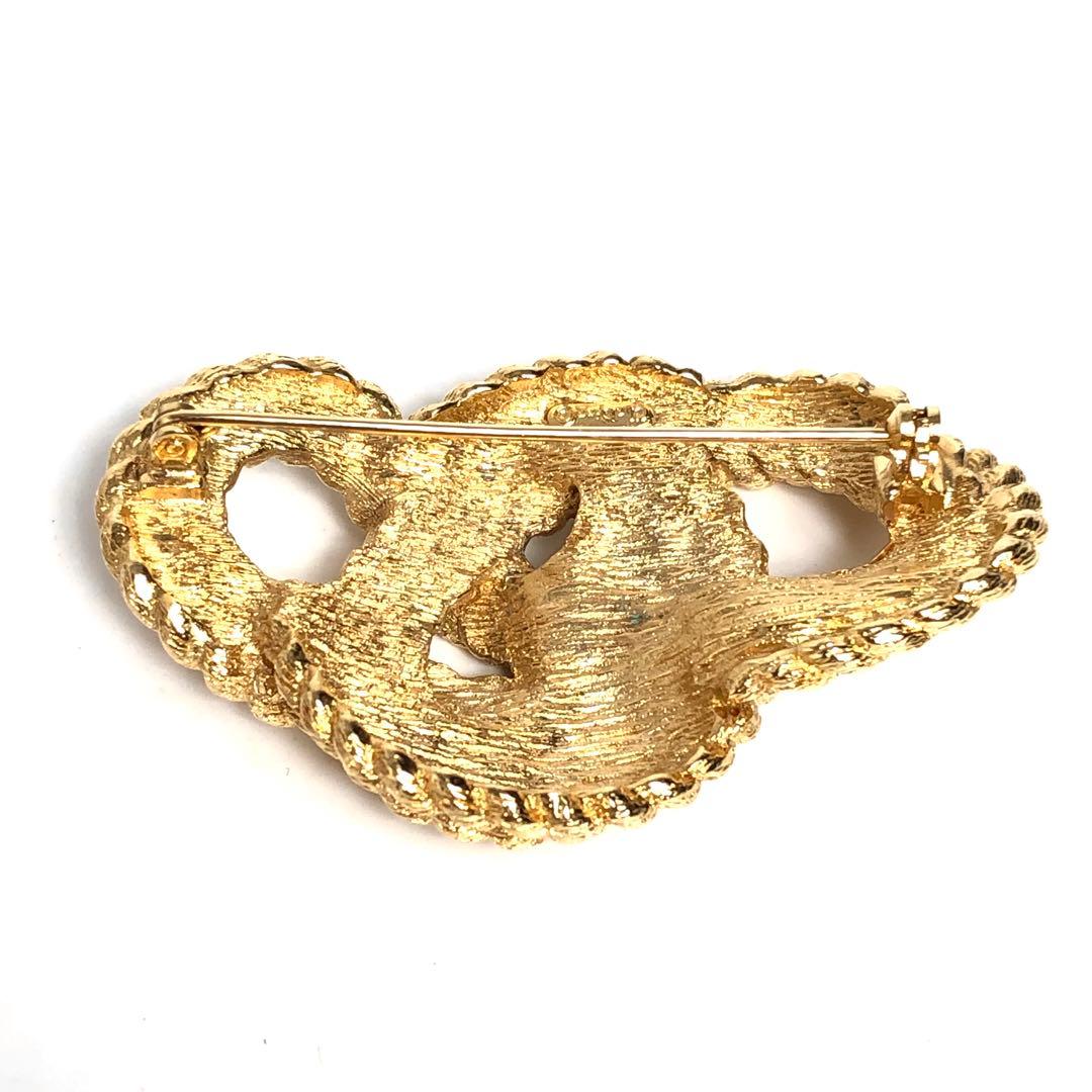 Christian DIOR Brooch Gold Knot Twist