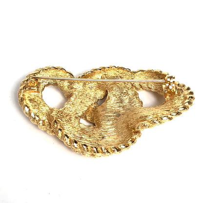 Christian DIOR Brooch Gold Knot Twist