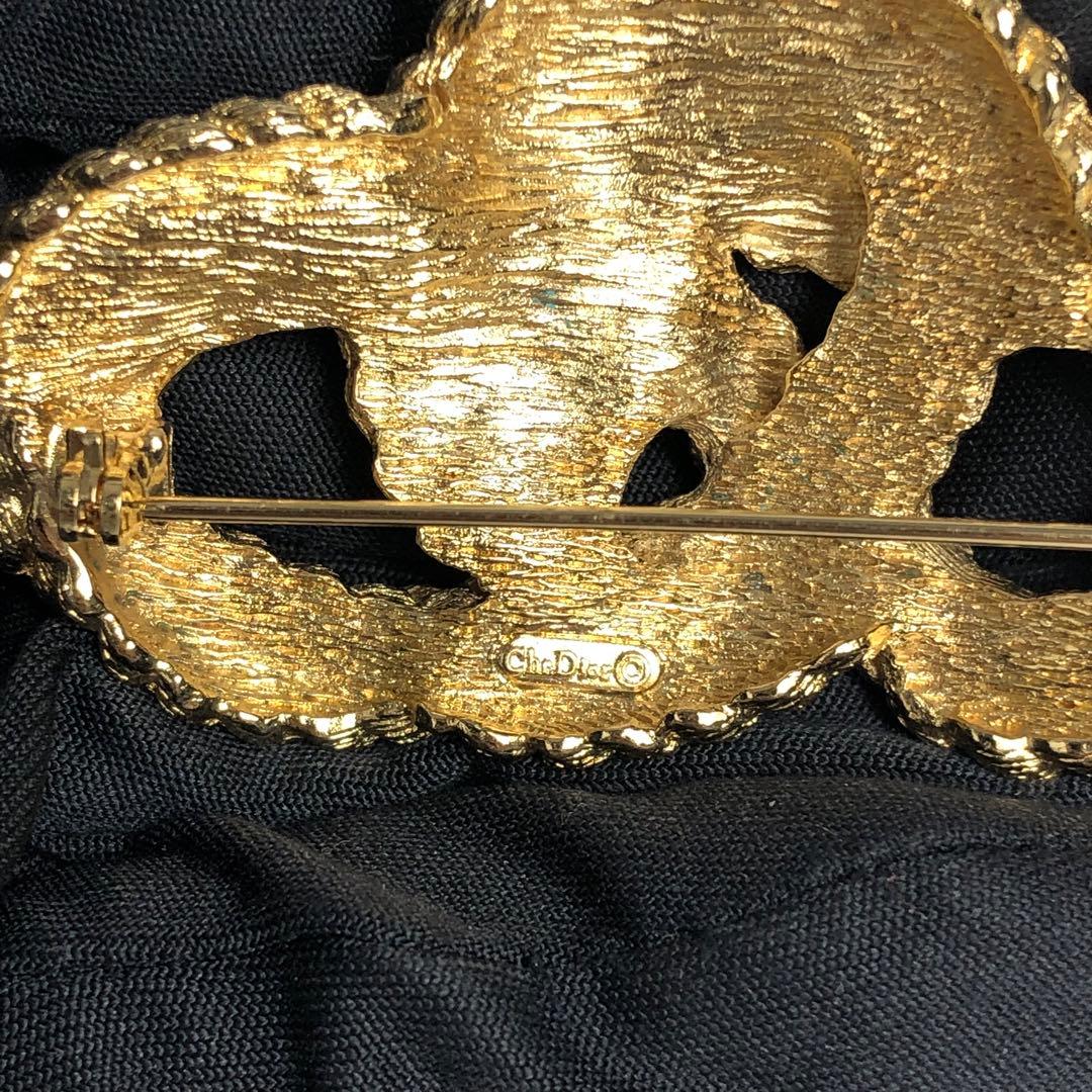 Christian DIOR Brooch Gold Knot Twist